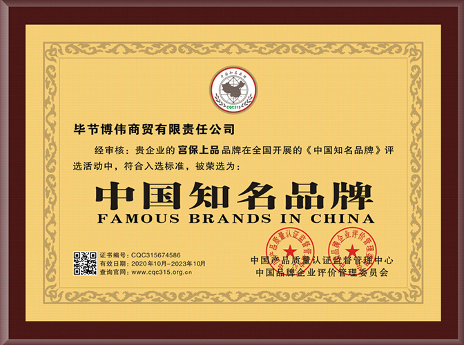 知名品牌证书2